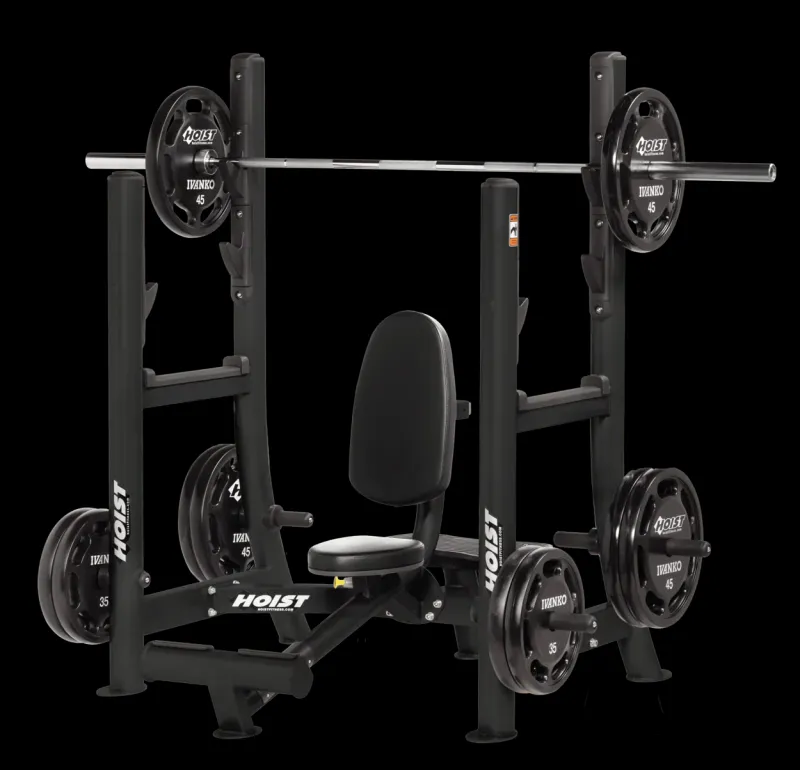Hoist Fitness Commercial Military Press Brushed Nickel