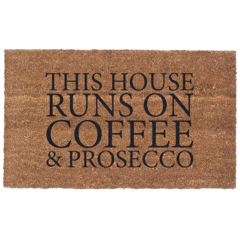 HOUSE RUNS ON COFFEE AND PROSECCO Design Coco Doormats Coco Mats N More 40-Piece Bit Set