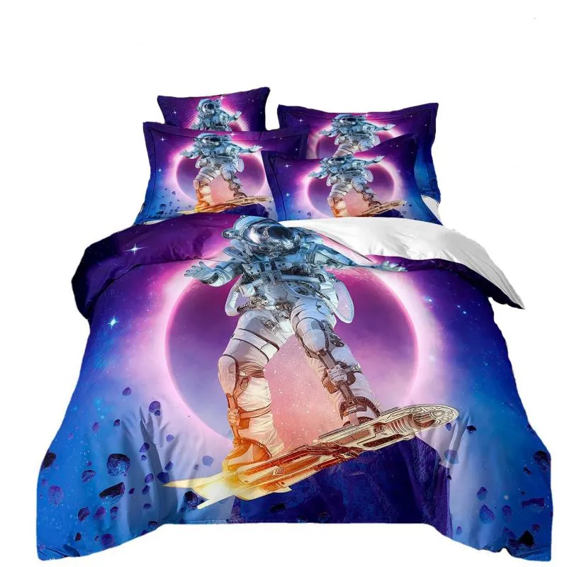 Housse de Couette et Deux Taies 3D Cosmonaute 240 cm 3-Year Service Plan