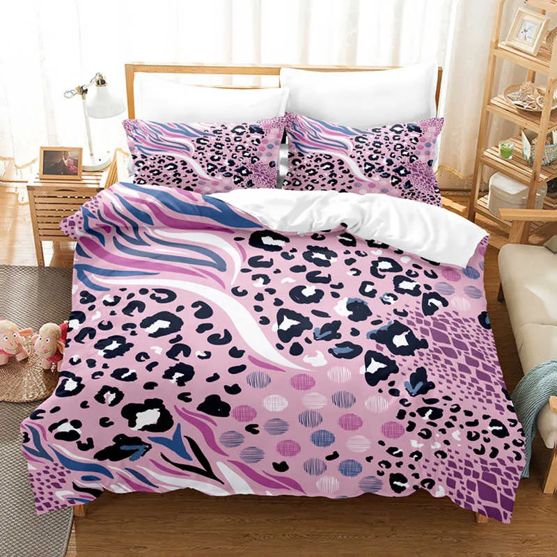 Housse de Couette et Deux Taies d'Oreiller Leopard 240cm 40-Piece Bit Set