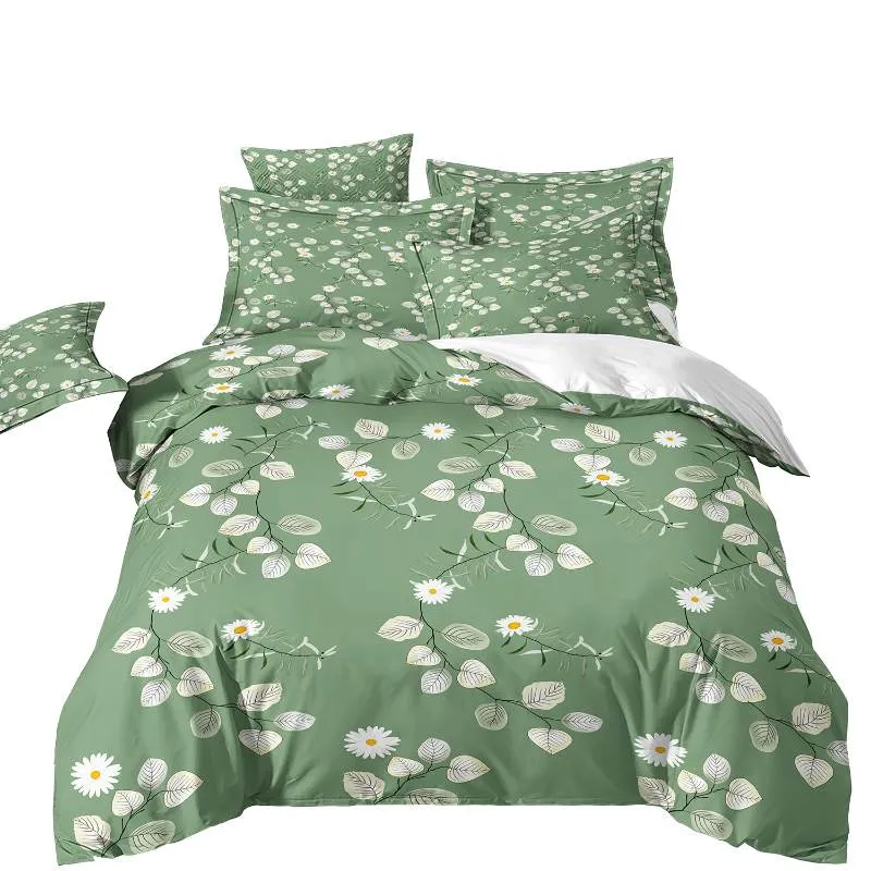 Housse de Couette et Deux Taies Floral 240 cm