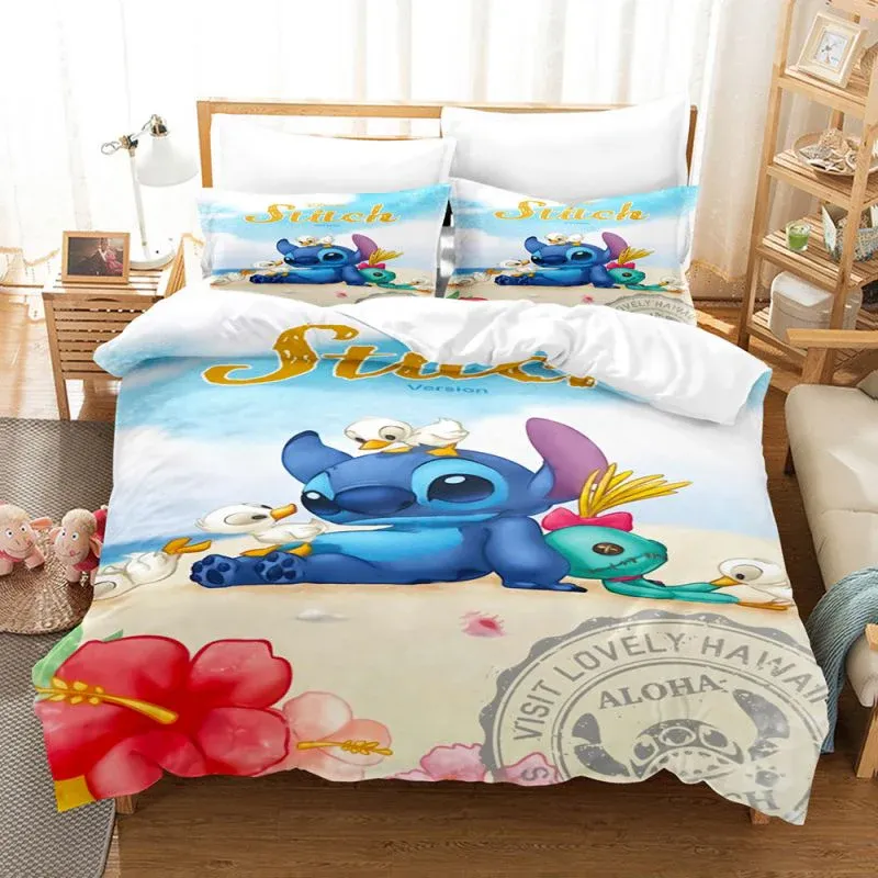 Housse de Couette et Deux Taies 3D Stitch (240 cm) Brushed Nickel