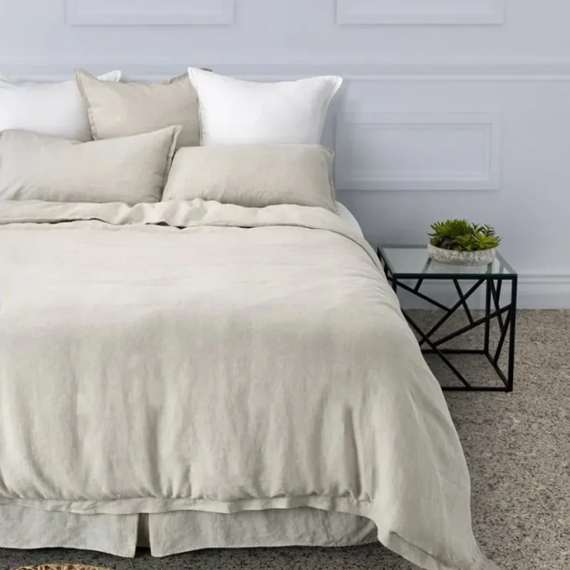 Housse de couette en lin naturel queen brunelli | Variable Speed | Overload Protection