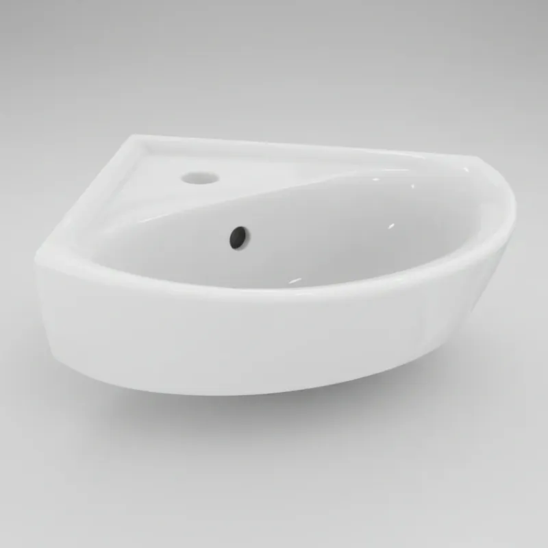 Ideal Basic Sandringham 21 1-Taphole Corner Basin (48cm)