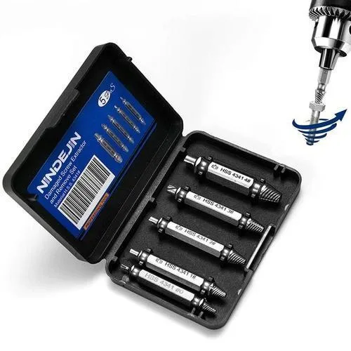 Impact Ready Conjunto de 5 Brocas Extratoras de Parafuso Ultra Resistente