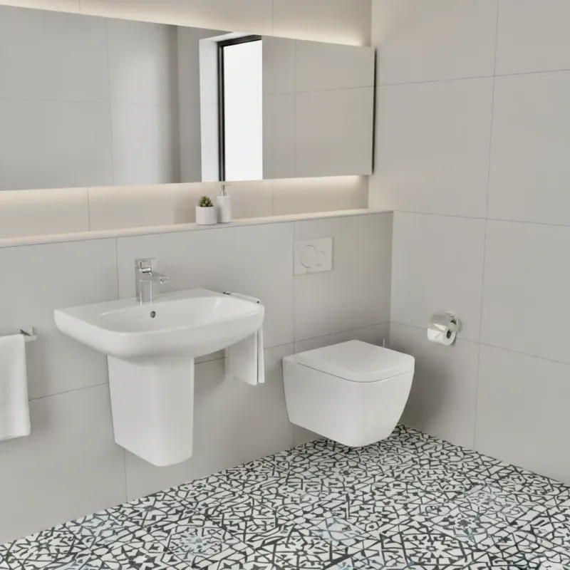 Impact Ready Ideal Typical i.Life 1 Taphole Basin & Semi Pedestal