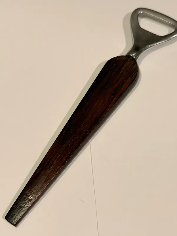 Impact Ready Old-style Danish design bottle opener steel & palisander.