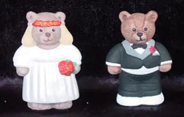 Impact Ready S1571 Bride & Groom Bear Earthenware Mold