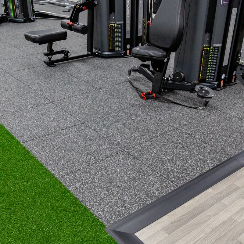 1 Inch Raised Shock Absorber Tiles Brushed Nickel