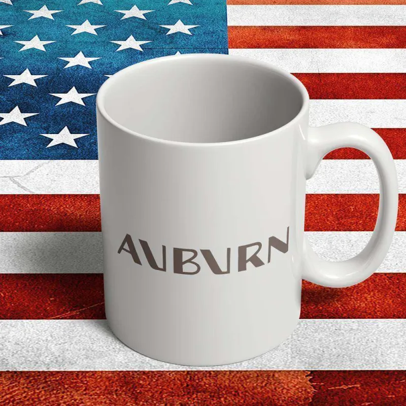 Industrial Strength Auburn Porcelain Mug