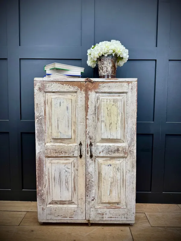 Industrial Strength Classic Rustic Cupboard /Reclaimed Painted Bathroom Cabinet / Kitchen Unit