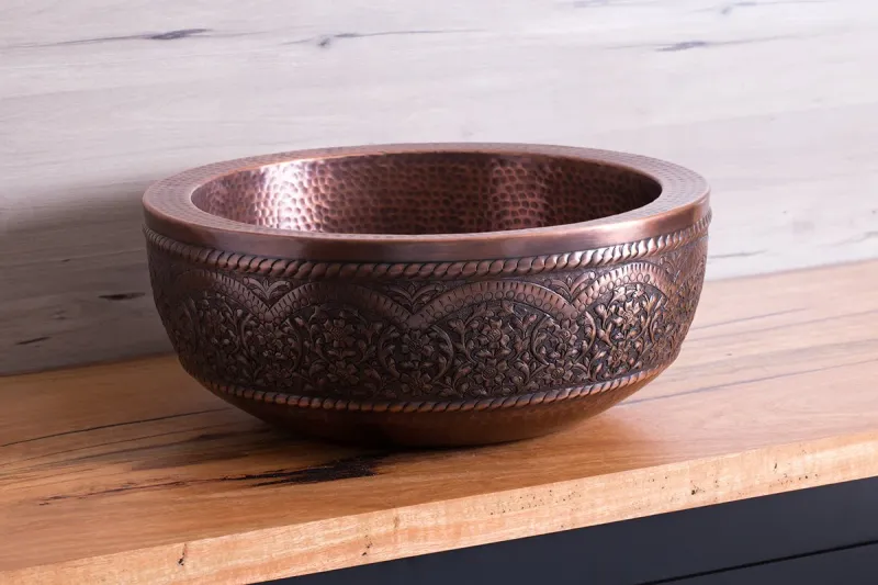 Industrial Strength Copper Aztec Cleanse Bowl