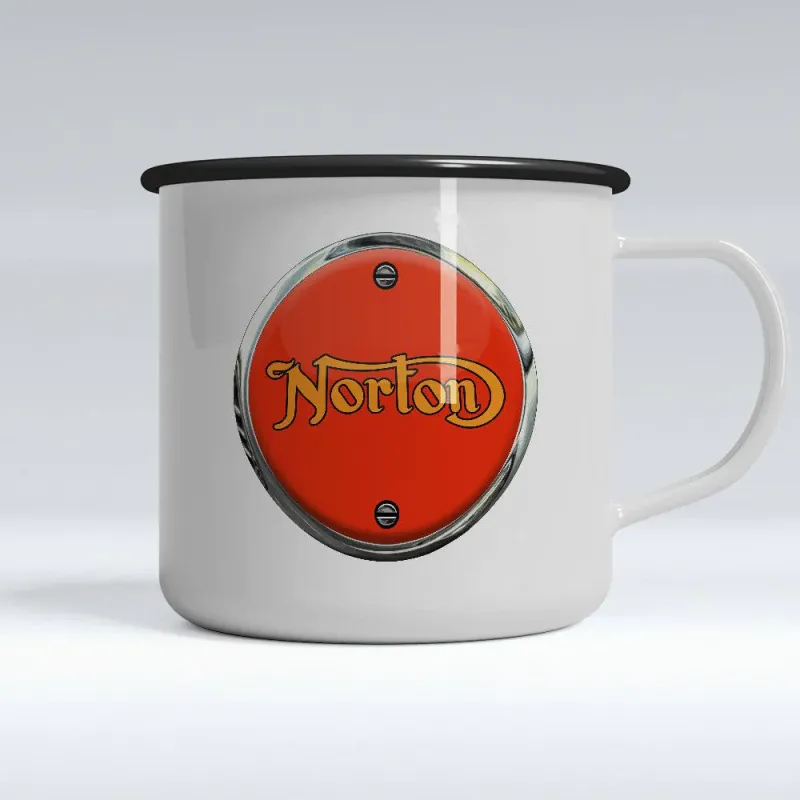 Industrial Strength Norton Enamel Mug