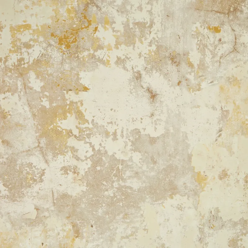 Industrial Strength Patina Concrete Effect Wallpaper Cream & Gilded