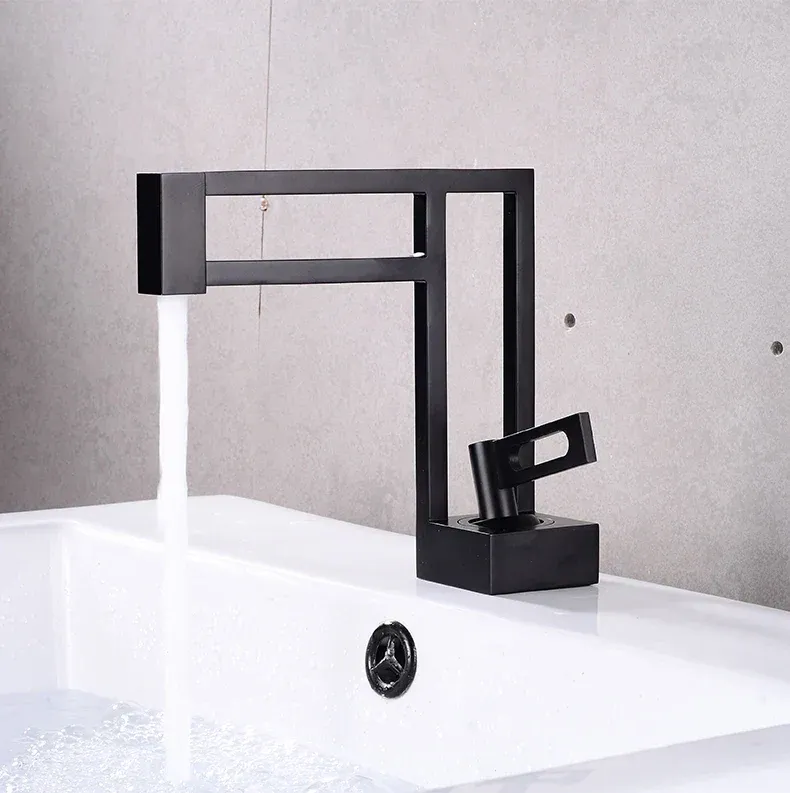 Industrial Strength Robinet Lavabo Design Moderne Noir