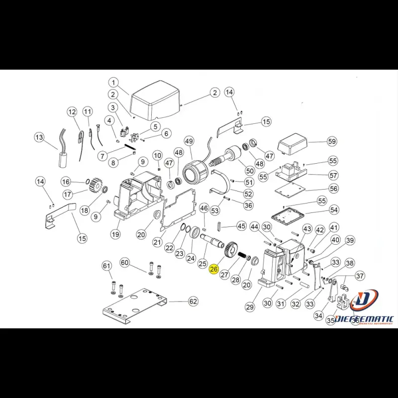 Ing010 Ingranaggio Z37 M2 Ag Future Kv10 Ricambio