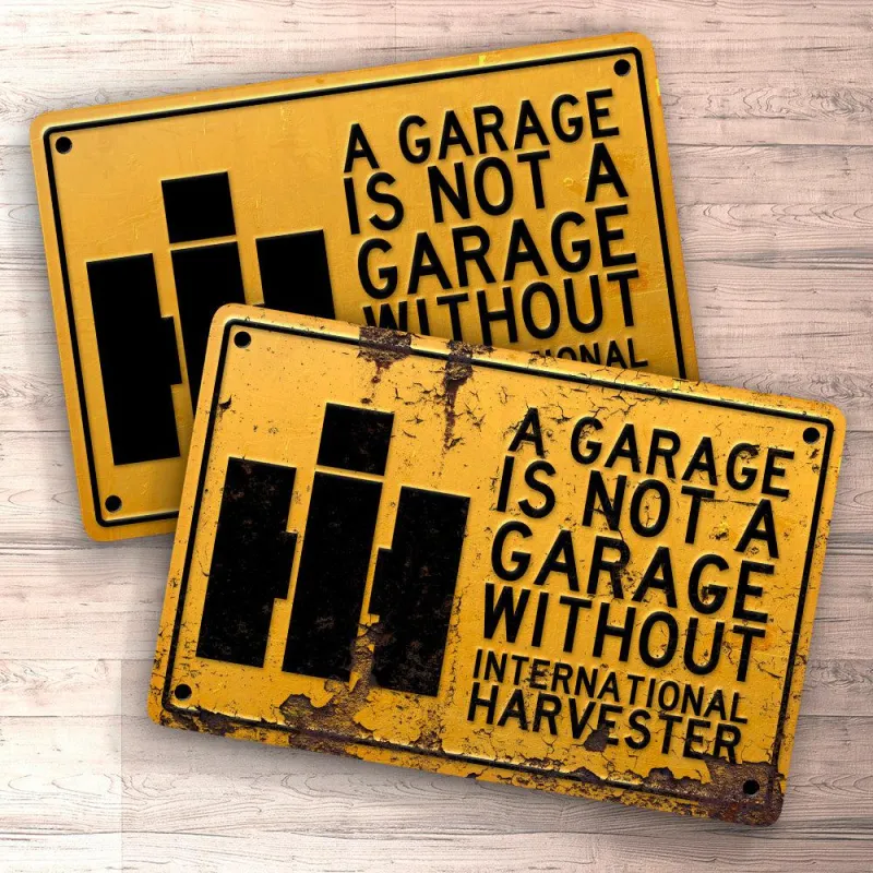 International Harvester Garage Is Not Garage Without International Harvester Signs, Mouse Mat, Door Mat Kit Accessories