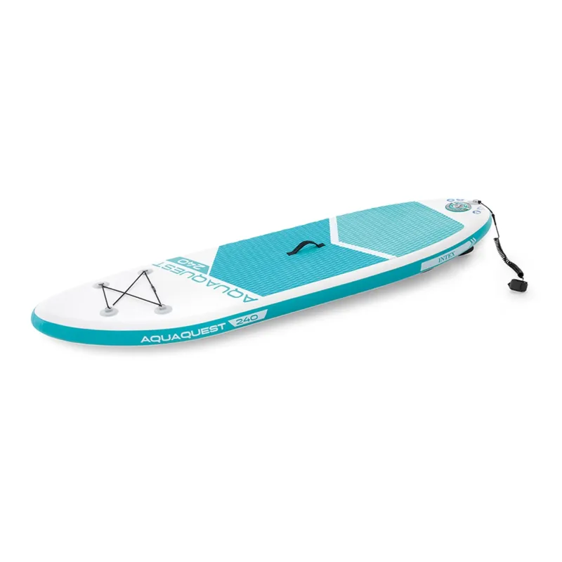 Intex 68241NP Sup Aqua Quest 240 Con Pompa Manuale e Remo, 244x76x13 cm
