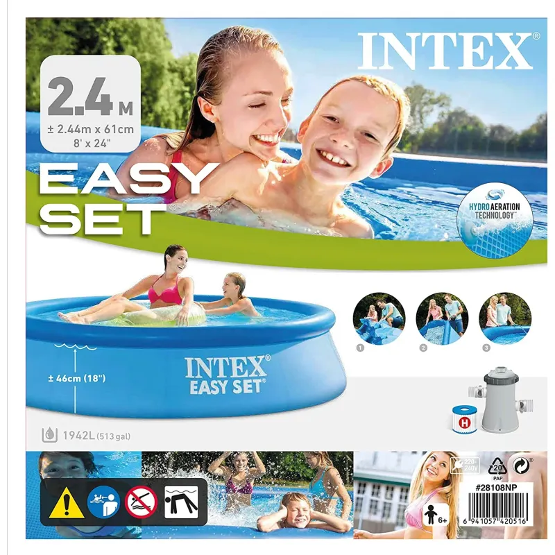 Intex Inflatable Simple Set Pool 244x61 cm