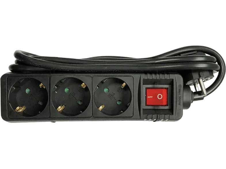 ISY Multiprise 3 ports 1,4 m Noir (IPS 3000-B)