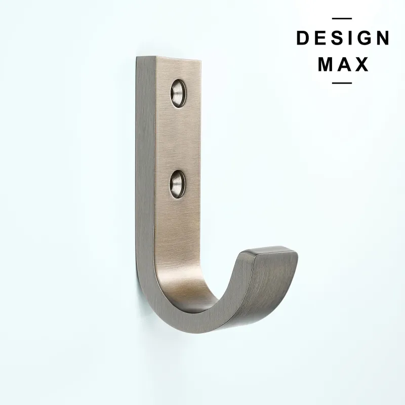 Jocelyn J Satin Platinum Brass Mudroom Wall Hook