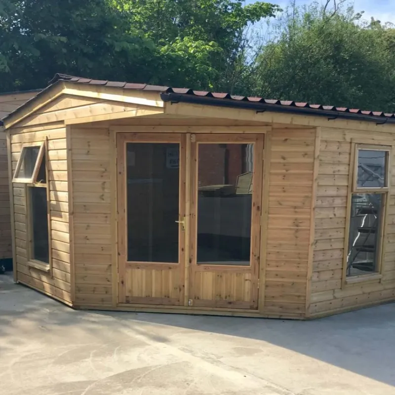 Kirton Corner Summerhouse Available Log Lap or Tounged & Grooved | Lifetime Warranty