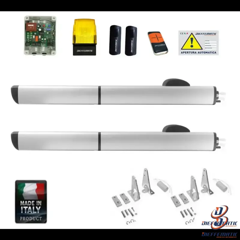 Kit 2 Ante Per Cancello Battente Motore Oleodinamico Idraulico Olio 230V Ph1 270