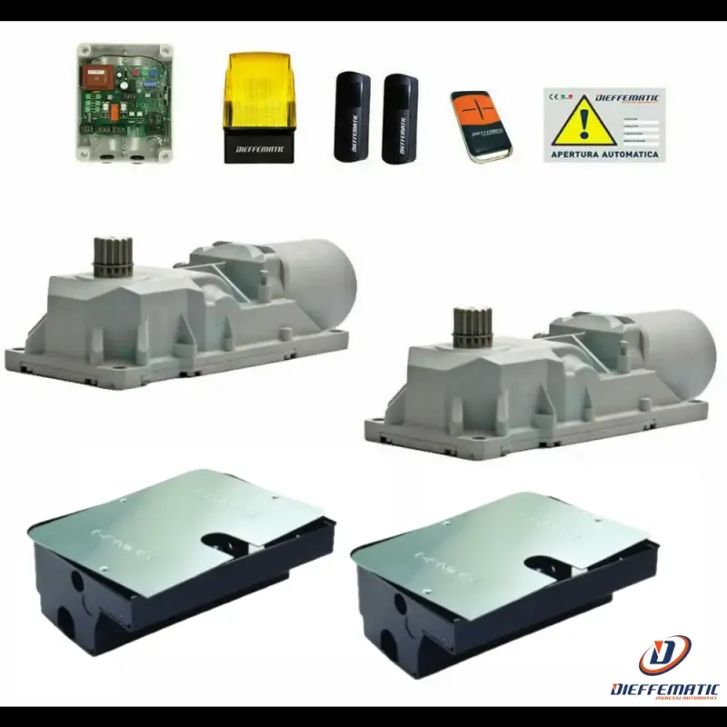 Kit Automazione Cancello 2 Ante Battenti Interrato 24V Con Casse Roller Dfm