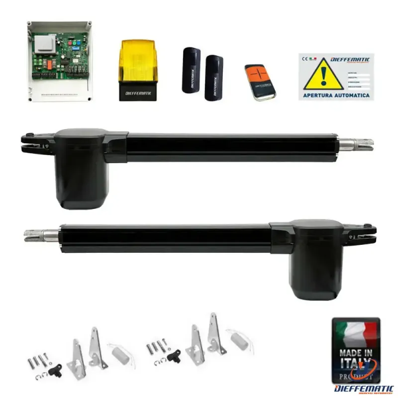 Kit Bhe 400 Cancello 2 Ante Battente Automatico Elettrico Bracci 230v 220v Dfm