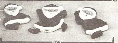 L864 3- Santa Ornaments Stoneware Molds Home & Workshop