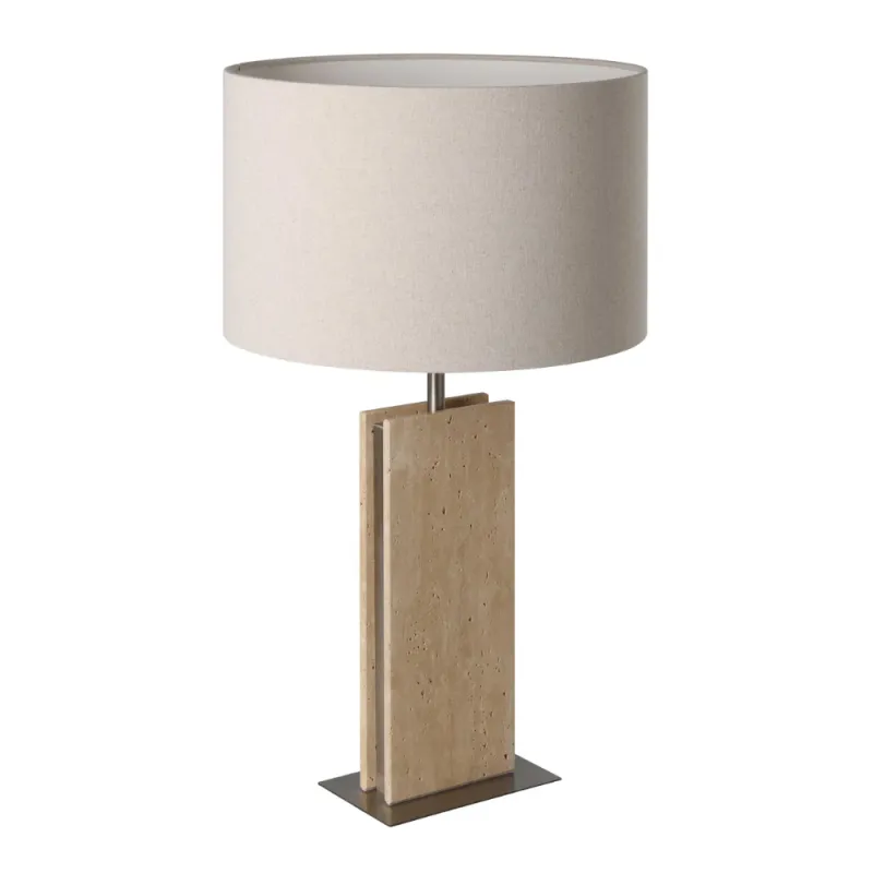 Lampe de table eglo en travertin belesar Easy Installation