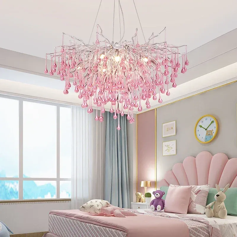 Laser Level Afralia™ Chromium Crystal Chandelier Bedroom and Living Room