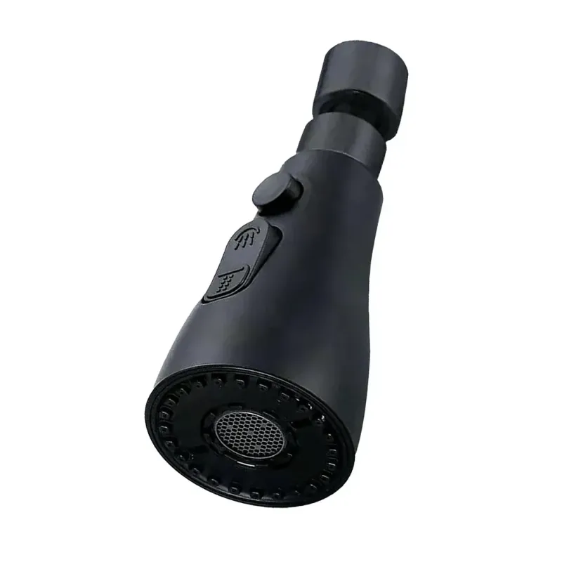 Laser Level Extension Robinet Cuisine Rotative en Laiton Noir