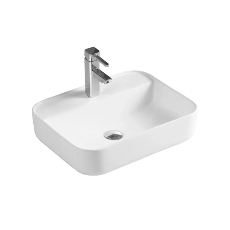 Laser Level Lavabo sur-comptoir invention maison art basin blanc monotrou 19 5/8’’ x 15 1/2’’