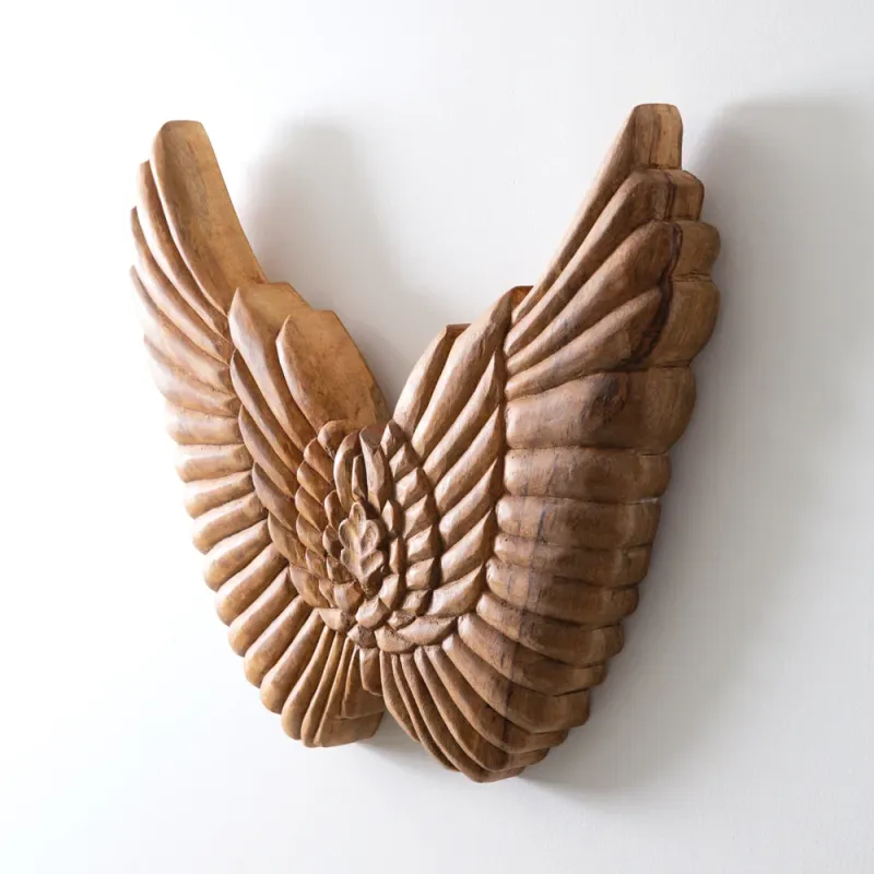 Laser Level Reclaimed Angel Wings Wall Decor