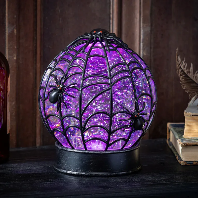 LED Spiderweb Globe DIY Projects