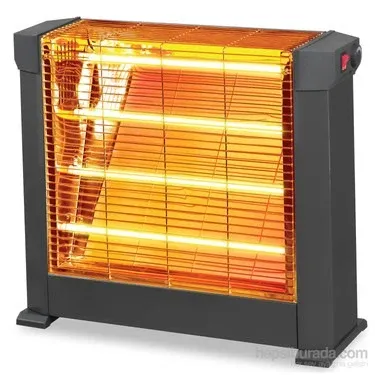 Luxell Quartz Heater 2200W 4 Tubes Modifiable Thermostat