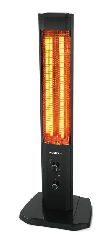 Luxell Quartz Vertical Heater 2300W Tunable Thermostat Compatible DeWALT Batteries