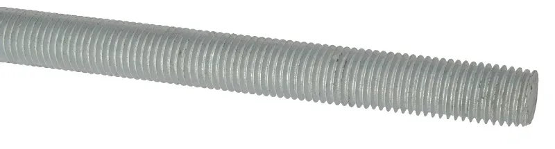 M10x1m Mild Steel Threaded Bar Spelter Plated