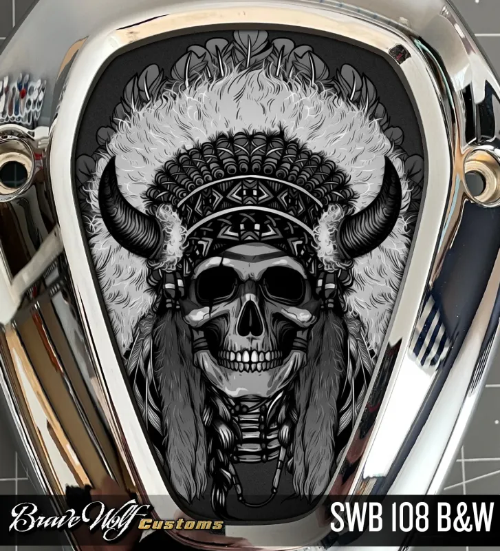 Magnetic Powerplus V-Cover Decal - SWB 108 B&W