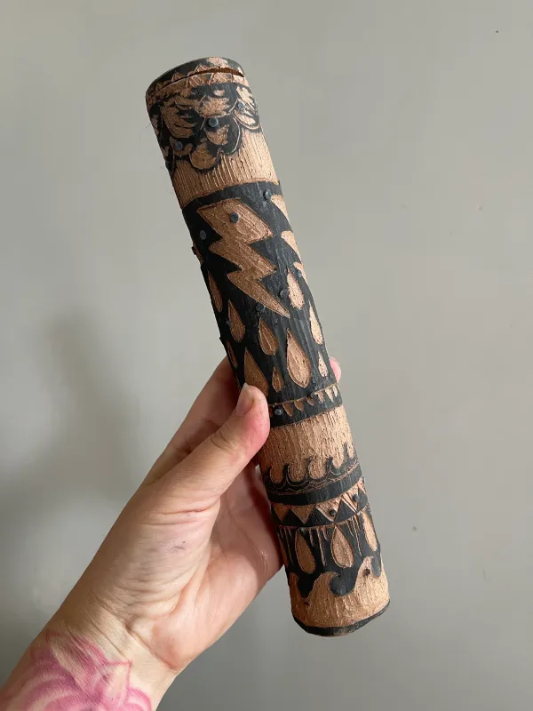 Magnetic Stoneware Rainstick No. 1