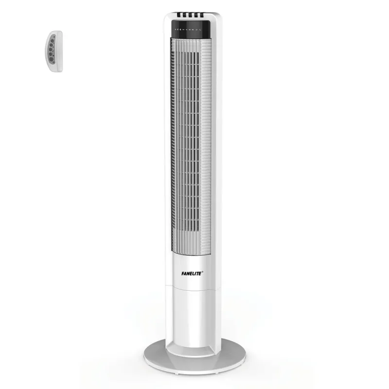 Magnetic Ventilateur tour blanc hauteur: 110 cm