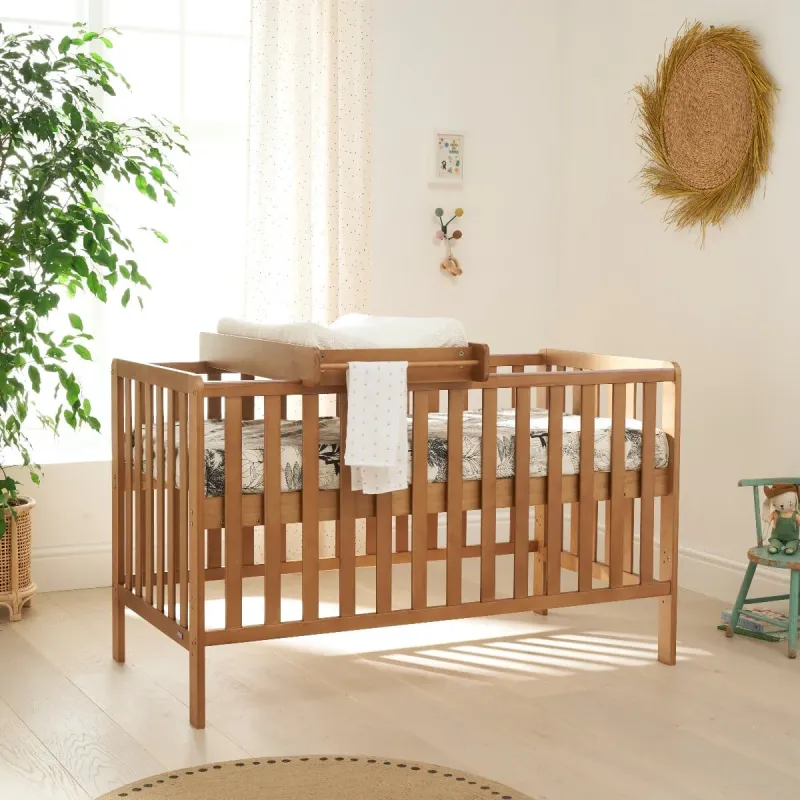 Malmo Cot Bed Cot Top Changer & Mattress