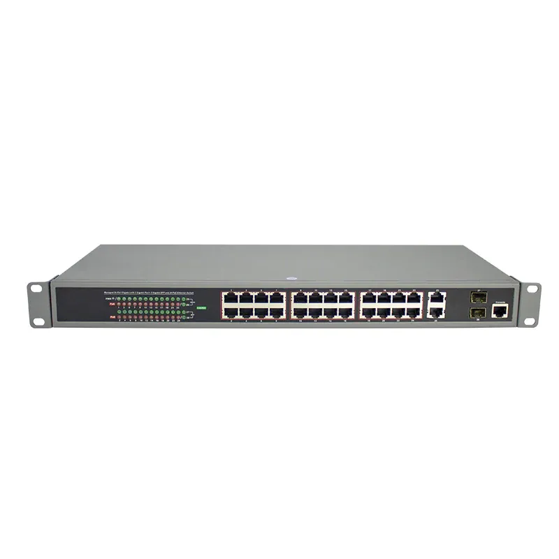 L2 Management 24 Port Gigabit PoE Switch, 24+2 Gigabit Port, 400W