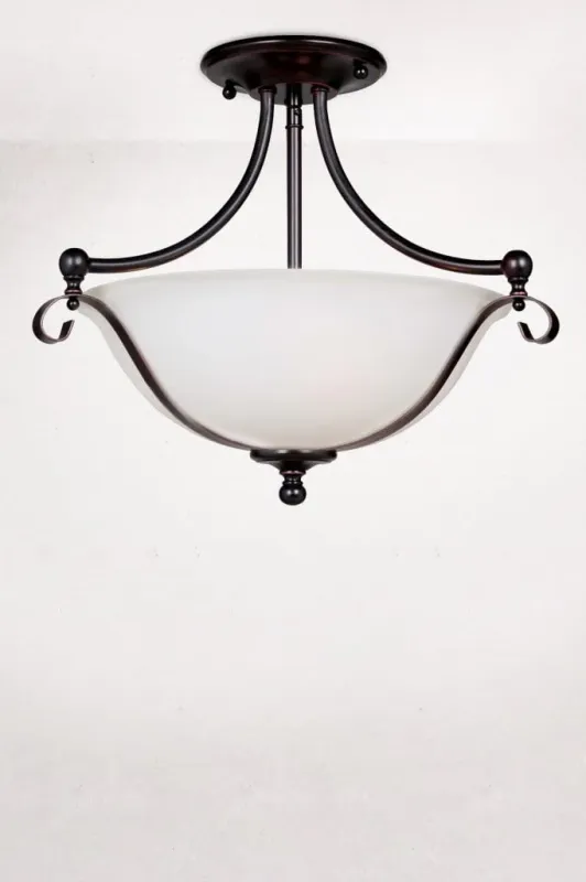 Mandeville Glass Flush Fix Light