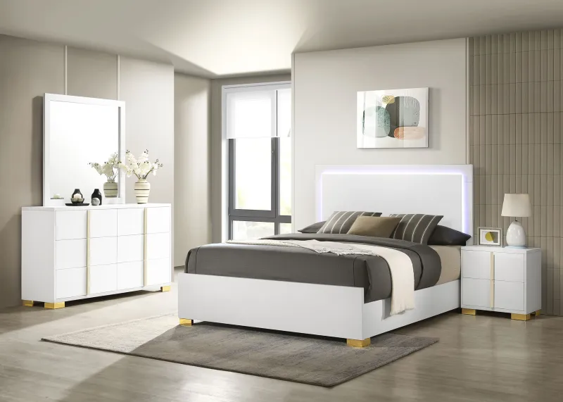 Marceline 4-piece Complete Bedroom Set White