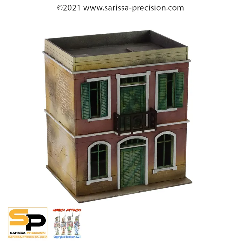 Mediterranean Broad House - 2 Floors Balcony and Flat Roof