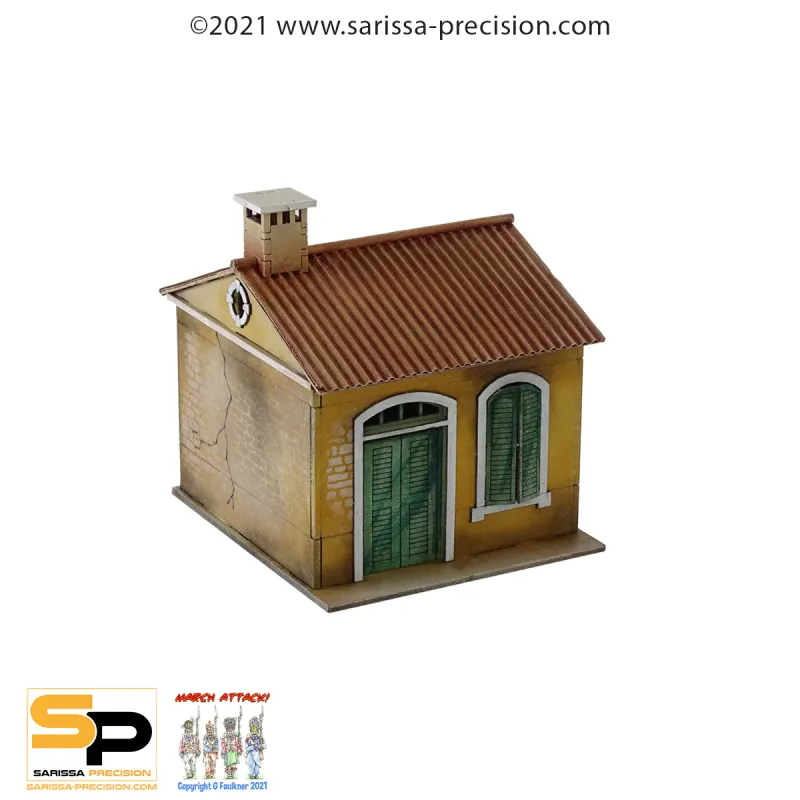 Mediterranean Compact House - 1 Floor Pitched Roof