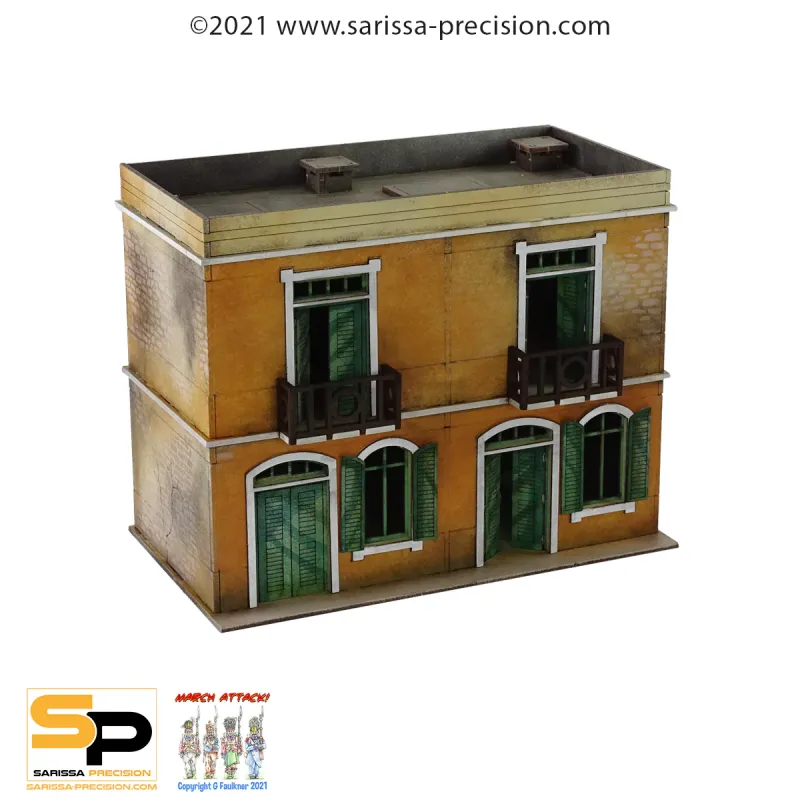 Mediterranean Semi House - 2 Floors Balcony and Flat Roof