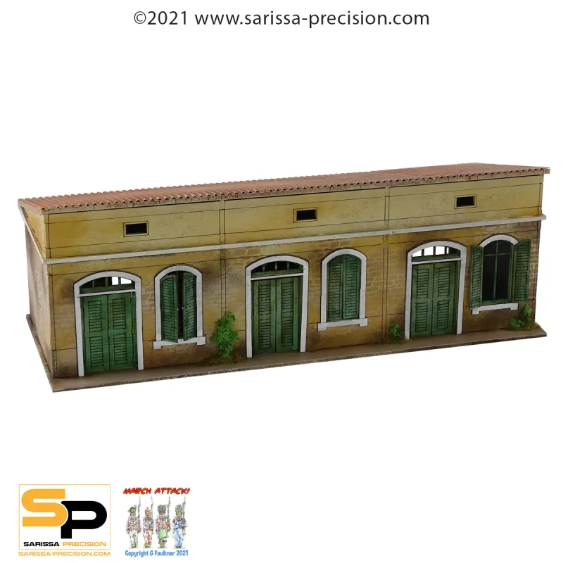 Mediterranean Terrace House - 1 Floor Sloped Roof